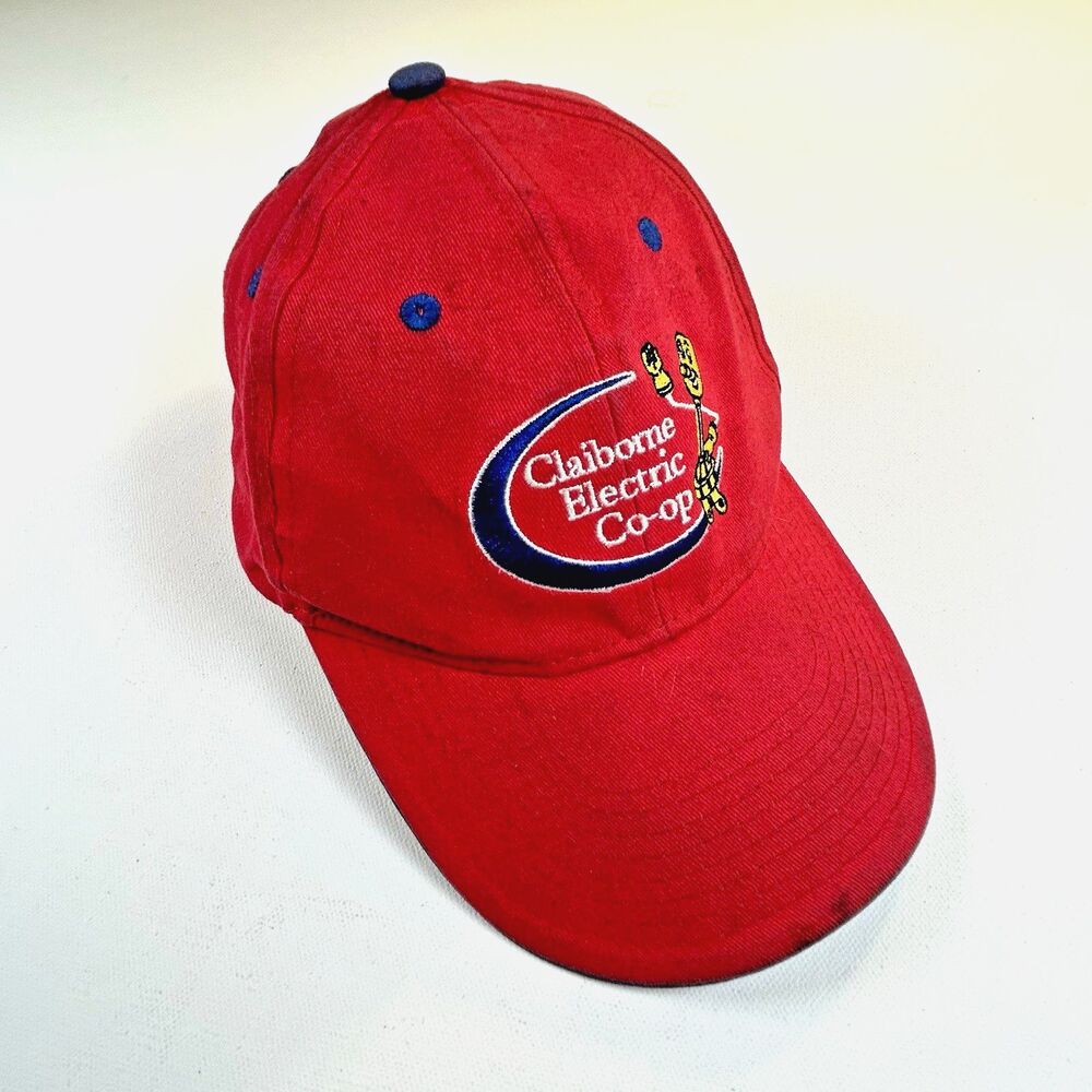 Claiborne Electric Co-op Hat Cap Red Cotton Touchstone Energy Louisiana - Picture 1 of 8